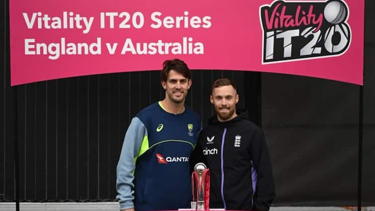 Rain Plays Spoilsport In Manchester Yet Again As England Australia Share T20I Series Trophy ashes 2023 phil salt liam livingstone mitchell marsh Rain Plays Spoilsport In Manchester Yet Again As England, Australia Share T20I Series Trophy