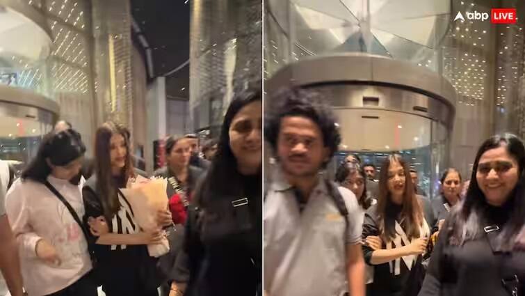 Amid Abhishek and Aishwaryas Divorce Speculations, Ash Takes Off Wedding Ring, Watch Video Aishwarya Rai Wedding Ring: ડિવોર્સની અટકળ વચ્ચે એશ્વર્યાએ વેડિંગ રિંગ ઉતારી, જુઓ વીડિયો