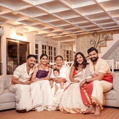 Amala Paul : అత్తగారింట్లో ఓనమ్​ని సెలబ్రేట్ చేసుకున్న అమలాపాల్.. భర్తకి లిప్​కిస్​ ఇస్తూ కొడుకు ఫేస్ రివిల్ చేసింది