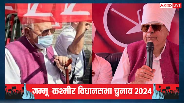 Jammu Kashmir Assembly Election 2024 Farooq Abdullah reached Srinagar by E rickshaw for rally जम्मू कश्मीर चुनाव में फारूक अब्दुल्ला का दिखा अलग रंग, श्रीनगर की गलियों में ई-रिक्शा से पहुंचे