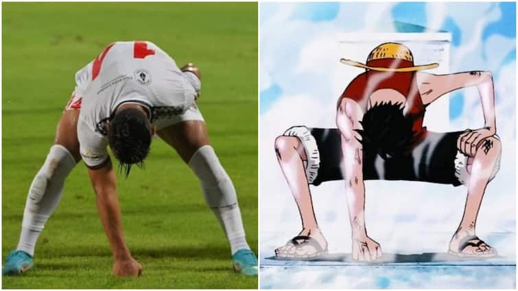 Alaeddine Shows His Magic NEUFC Forward Pulls Off Luffy Celebration After Scoring Winner Vs Mohammedan WATCH One Piece Indian Super League 2024 25 'Alaeddine Shows His Magic!': NEUFC Forward Pulls Off 'Luffy' Celebration After Scoring Winner Vs Mohammedan | WATCH