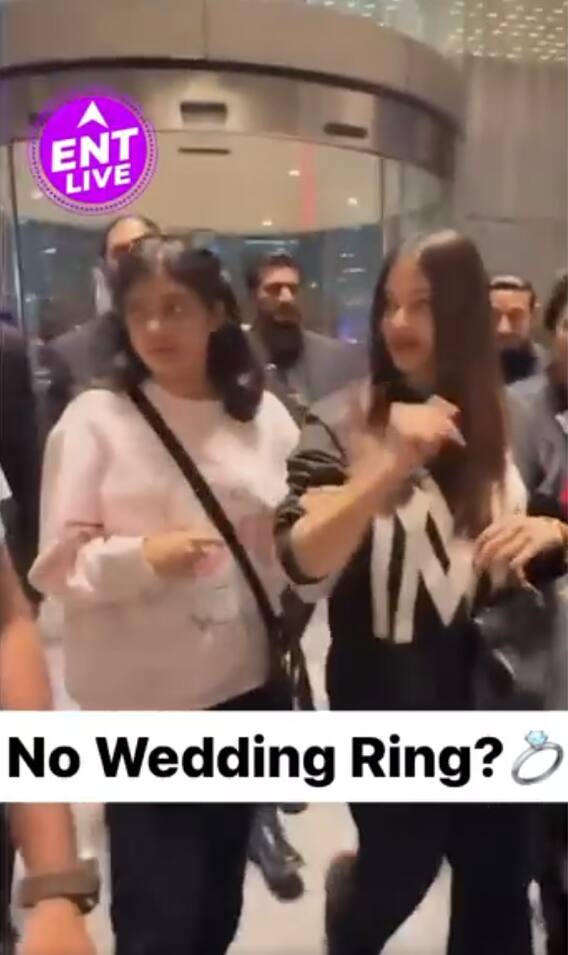 नहीं नजर आई Aishwarya की wedding ring