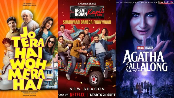 OTT Movies Series List: अगर आप ओटीटी लवर्स हैं, तो इस रिपोर्ट में हम आपके लिए इस हफ्ते रिलीज होने वाली फिल्में और सीरीज की लिस्ट लेकर आए हैं.  देखिए किस-किस का नाम शामिल है....