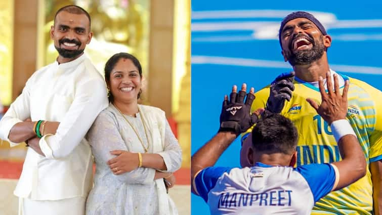 hockey legend pr sreejesh love story with wife aneeshya started during school days became enemies because of less marks obtained in class नंबर कम आने पर हुई दुश्मनी, फिर यूं प्यार में पड़े पीआर श्रीजेश; ड्रामा से भरपूर रही इस दिग्गज गोलकीपर की प्रेमकहानी