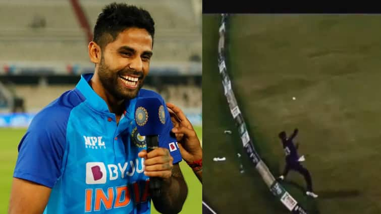 pakistan suryakumar yadav saim ayub tries to imitate suryakumar t20 world cup final catch champions one day cup 2024 Watch: पाकिस्तान का सूर्यकुमार यादव, कर रहा था सूर्या की नकल लेकिन कर दिया टीम का बेड़ा गर्क; वीडियो वायरल