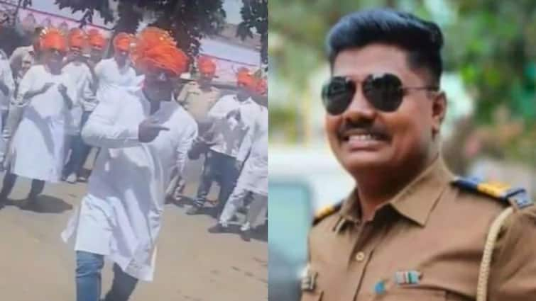 Ahmednagar News Police officer Dnyaneshwar Kale died of heart attack after dancing in Ganesh Visarjan procession Maharashtra Marathi News Ahmednagar News : गणेश विसर्जन मिरवणुकीत भन्नाट डान्स, घरी परतल्यावर हृदयविकाराचा तीव्र झटका, पोलीस कर्मचाऱ्याच्या मृत्यूनं अहमदनगरवर शोककळा