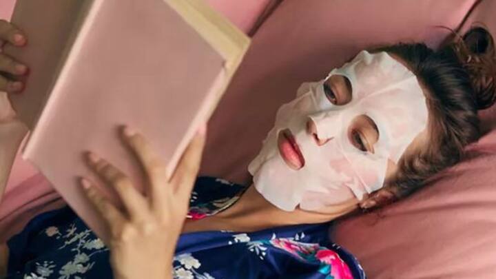 3. Hydrate And Plump With A Nourishing Sheet Mask: If your skin is feeling a little deflated before the celebrations, skip the complicated routines and go straight for a hydrating sheet mask. Masks infused with Vitamin C or Edelweiss extract are perfect for deeply nourishing, calming, and plumping the skin, giving you an instant glow. It’s the ultimate quick fix when you’re short on time but want that festival-ready radiance. (Image Source: Pinterest/stylecraze)