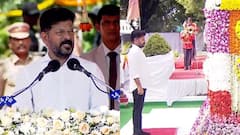 'బానిస సంకెళ్లు తెంచిన చారిత్రాత్మక ఘట్టం' - అమరవీరులకు నివాళులర్పించిన సీఎం రేవంత్, దాశరథి కవితతో ప్రసంగం ప్రారంభం