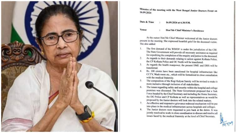 RG Kar case Mamata removes Police Commissioner, top health officials medics rejoice victory In telugu RG Kar Rape & Murder: ఆర్జీకర్ రేప్‌ అండ్‌ మర్డర్‌ కేసులో మమత సంచలన ఆదేశాలు.. పోలీసు కమిషనర్‌ సహా టాప్ వైద్యాధికారులపై చర్యలు