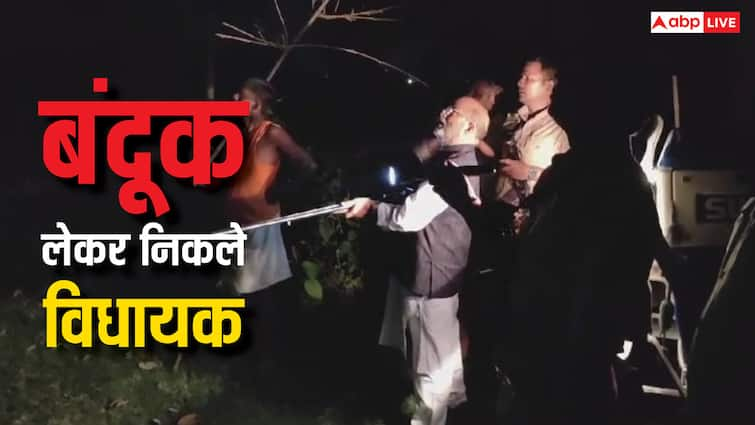 Bahraich BJP MLA Sureshwar Singh Operation Bhediya once took command combing sugarcane fields Gun ann Bahraich Operation Bhediya: BJP विधायक ने फिर संभाली ऑपरेशन भेड़िया की कमान, गन्ने के खेत में बंदूक लेकर कर रहे कॉम्बिग