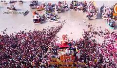 Lalbaugcha Raja Visarjan 2024: लालबागचा राजा तराफ्यावर बसला; चहुबाजूंना जनसागर, बाप्पा निघाला गावाला