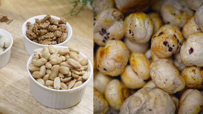 Makhana Vs Peanuts: Which Snack Is Better For Weight Loss? Lets Find Out Makhana Vs Peanuts:மக்கானா - வேர்க்கடலை இரண்டில் எது உடல் எடையை குறைக்க சிறந்தது?தெரிஞ்சிக்கோங்க!