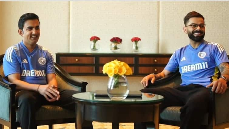 BCCI releases special Gautam Gambhir Virat Kohli interview  Here is what they talked about Virat Kohli & Gautam Gambhir: కోహ్లీ నోట ఓం నమఃశివాయ, గంభీర్ మనసులో హనుమాన్ చాలిసా