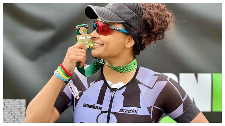 Actress Saiyami Kher successfully completed the Ironman Triathlon 2024 after months of intense training.