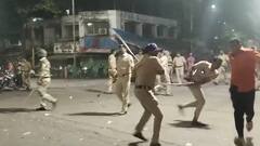 भिवंडी में गणपती विसर्जन के दौरान मूर्ति पर फेंका पत्थर, जमकर हंगामा, पुलिस ने बरसाई लाठी