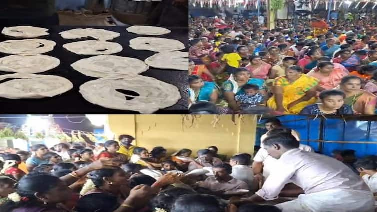 Tenkasi Parotta and channa masala are offered as temple offerings and a strange worship prasadham Parotta Prasadham : தென்காசி பக்தர்களுக்கு பரோட்டா பிரசாதம், சன்னா மசாலா.. ஆஹா இது எப்டிருக்கு