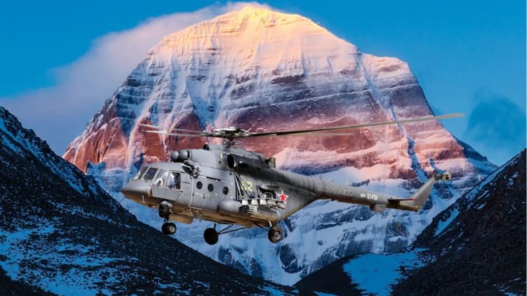 Visit Kailash directly from the MI 17 chopper know the how many thousands ticket and people can travel and up to what age can they travel Kailash Darshan With MI-17 : थेट MI-17 हेलिकॉप्टरने कैलास दर्शन करा! फक्त किती हजारात प्रवास अन् कोणत्या वर्षांपर्यतच्या व्यक्तींना प्रवास करता येणार?