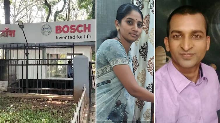 Nashik Bosch company employee commits suicide with wife and 9 year old daughter crime news Nashik Crime : बायको आणि 9 वर्षांच्या मुलीसह विजयची आत्महत्या, नाशिकच्या बॉश कंपनीवर कुटुंबीयांचा आरोप