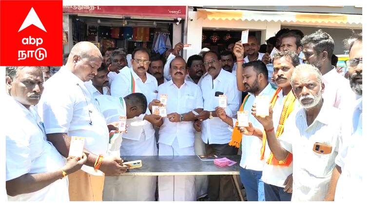 Mayiladuthurai bjp party agoram attend pm modi birthday celebration - TNN பதவி நீக்கப்பட்ட பாஜக தலைவர் - பிரதமர் மோடி பிறந்தநாள் கொண்டாட்டத்தில் பங்கேற்பு