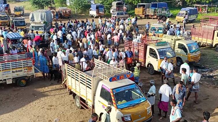 Dindigul news Ayyalur Goat Market lost its echoes in Puratasi month - TNN புரட்டாசி எதிரொலி; வெறிச்சோடிய அய்யலூர் ஆட்டுச்சந்தை...  பாதித்த வர்த்தகம்