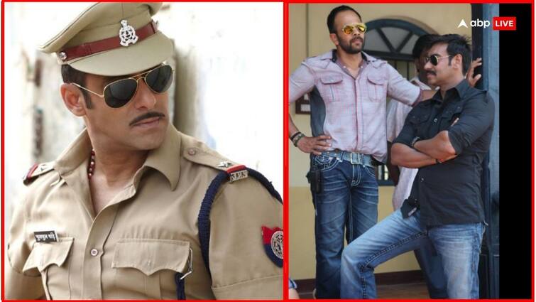 Salman Khan as dabangg chulbul pandey reportedly joining ajay devgn singham again Singham Again में दिखेंगे 'चुलबुल पांडे', अजय देवगन की फिल्म में सलमान खान की एंट्री पक्की!