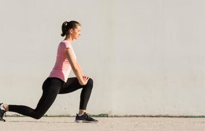 Walking Lunges: Walking lunges are a great way to strengthen your glutes and legs. Step forward with your back foot and step forward with one foot before stepping forward with the other. Lower your hips when both knees are bent at about a 90-degree angle. This exercise also improves balance and coordination.