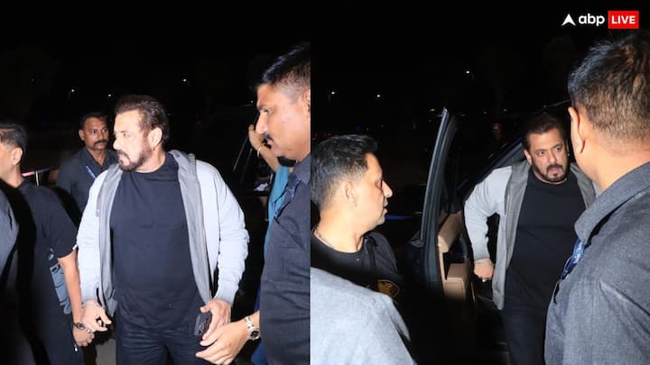 Salman Khan Spotted: सलमान खान अब जहां भी नजर आते हैं उनके साथ बहुत ज्यादा सिक्योरिटी नजर आती है. आज वो एयरपोर्ट पर नजर आए. उनके आस-पास बहुत सिक्योरिटी थी.