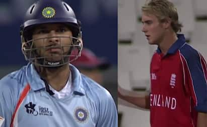 On this Day Cricket Yuvraj Singh Hit 6 Sixes in 1 over of Stuart Broad over T20 World Cup 2007 IND vs ENG