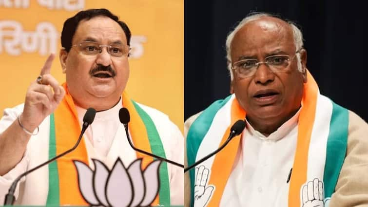 BJP National President JP nadda writes letter to mallikarjun kharge  over rahul gandhi  'सोनिया ने मौत का सौदागर कहा, राहुल ने PM को डंडे से पीटने की बात की', नड्डा का खरगे को खुला पत्र