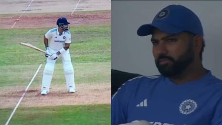 Rohit Sharma Visibly Upset As Virat Kohli Falls For Just 6 In India vs Bangladesh 1st Test Rohit Sharma Visibly Upset As Virat Kohli Falls For Just 6 In India vs Bangladesh 1st Test. WATCH