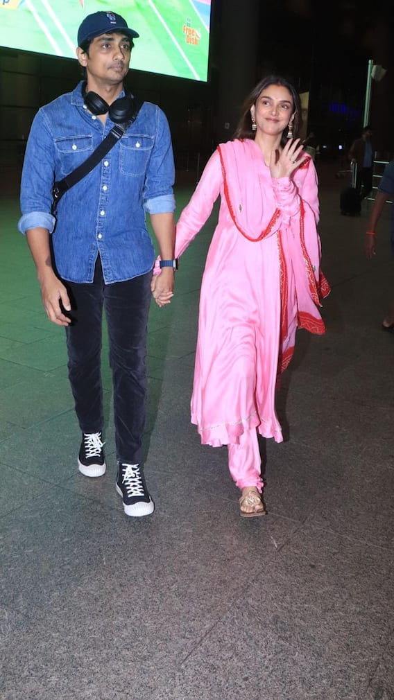 Aditi Rao Hydari, Siddharth Make First Public Appearance After Wedding