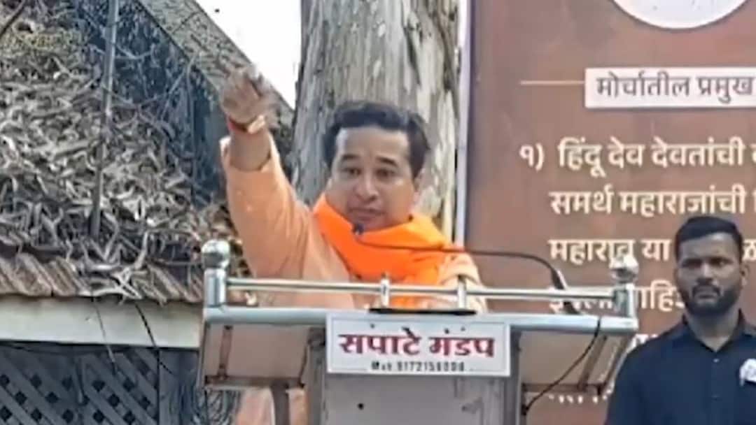 Nitesh Rane Says Send the police on 24 hours leave Hindus will show our strength बीजेपी विधायक नितेश राणे का विवादित बयान, '24 घंटे के लिए पुलिस को छुट्टी पर भेज दो, हिंदू...'