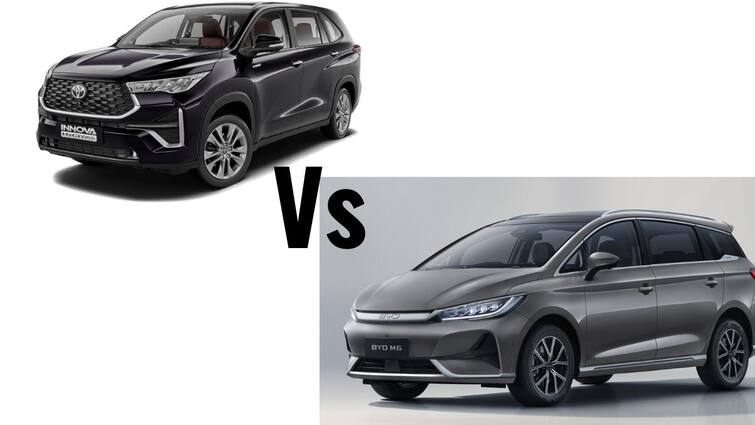 byd emax 7 vs toyota innova hycross battle of electric vs hybrid mpvs BYD eMAX 7 Vs Toyota Innova Hycross: பிஒய்டி இ-மேக்ஸ் 7 Vs டொயோட்டா இன்னோவா ஹைக்ராஸ் - ஈவியா? ஹைப்ரிட் ஆ?