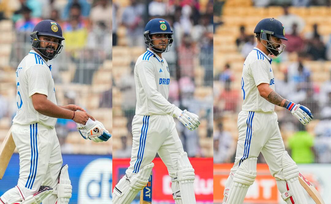 IND vs BAN: पहले दिन सामने आईं टीम इंडिया की 3 सबसे बड़ी कमजोरी, कोहली-रोहित पर बड़े सवाल IND vs BAN 1st Test Day 1 Hasan Mahmud made Fail Indian Batting Order Rohit Sharma Shubman Gill Virat Kohli Major Weaknesses Exposed cricket IND vs BAN: पहले दिन सामने आईं टीम इंडिया की 3 सबसे बड़ी कमजोरी, कोहली-रोहित पर बड़े सवाल