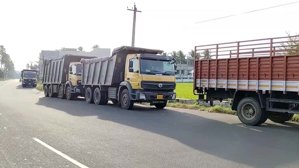 கனிமவள பொருட்களின் விலை ஏற்றம்; டிப்பர் லாரி உரிமையாளர்கள்  காலவரையற்ற வேலை நிறுத்தம்