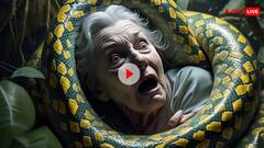 बर्तन धो रही महिला पर खतरनाक अजगर का हमला, दो घंटे तक चला मौत का संघर्ष, देखें वीडियो