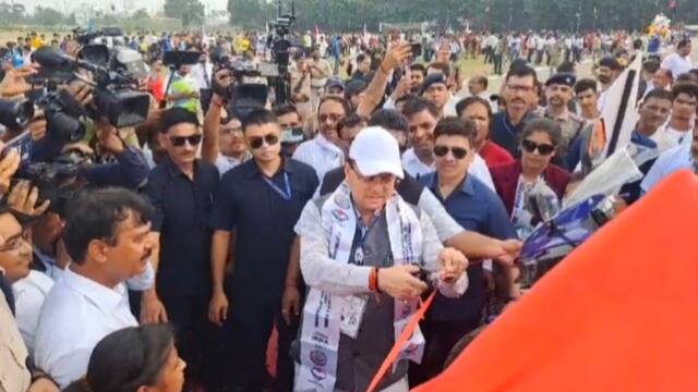 CM Pushkar Singh Dhami inaugurated the state level Olympic Games in Udham Singh Nagar ann | CM धामी ने पांचवे राज्य स्तरीय ओलंपिक गेम्स का किया शुभारंभ, कहा- 'खेल को बढ़ावा दे