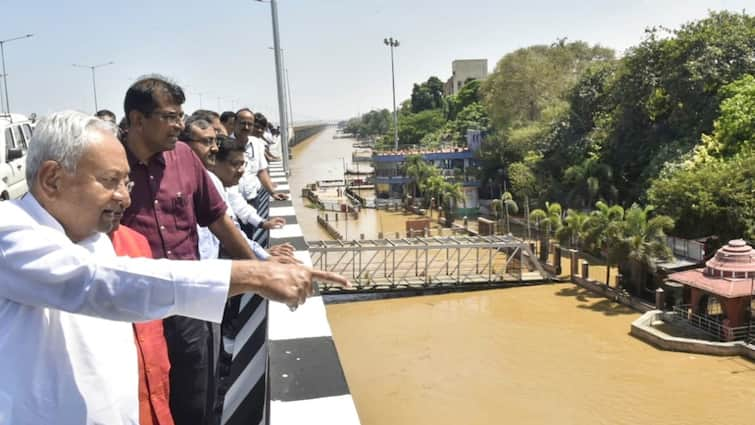 Bihar CM Nitish Inspects Ganga’s Rising Water Stage, 12 Districts Witness Flood-Like Scenario