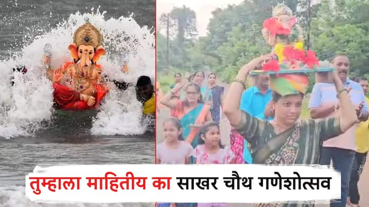 Ganeshotsav: गणपती बाप्पांचे विसर्जन झाल्यानंतर कोकणात साखर चौथ गणेशोत्सव साजरा करण्याची पद्धत आहे. यावेळी, गणपती बाप्पांचे वाजत गाजत घरी स्वागत केले जाते.