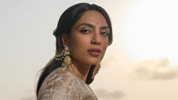 Sobhita Dhulipala was spotted promoting her upcoming movie Love, Sitara.