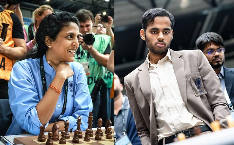 Chess Olympiad 2024 Team India won the gold medal Abhijit Kunte Vaishali Rameshbabu Srinath Narayanan Praggnanandhaa R Chess Olympiad 2024: चेस ओलंपियाड 2024 में भारत ने रचा इतिहास, पुरुष और महिला टीमों ने जीते गोल्ड मेडल