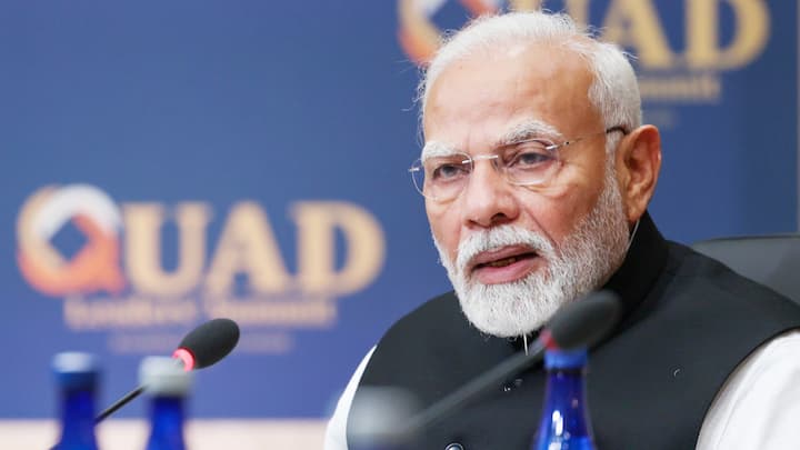 PM Modi emphasised that the Quad is not aimed at any particular country, but is committed to promoting rules-based international order and respect for sovereignty. In a veiled reference to China, PM Modi, in his opening statements at the Summit, said the Quad’s priority is a 'free, open, inclusive and prosperous Indo-Pacific'. (Photo: PIB)