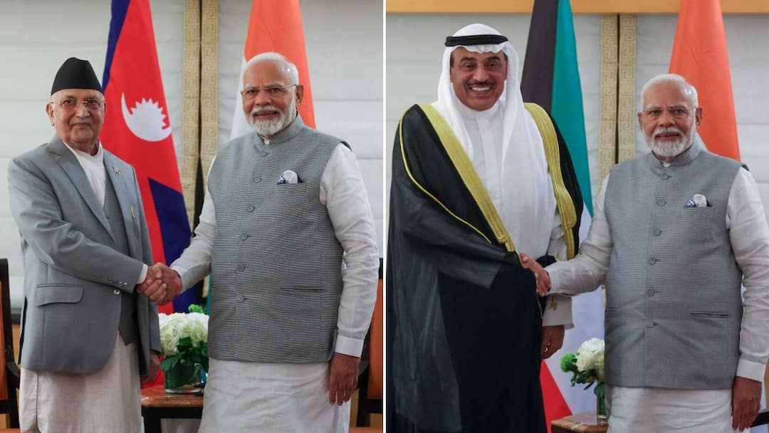 PM Modi Holds Bilateral Meetings With Nepal PM, Kuwait Crown Prince In US PM Modi In US Holds Bilateral Meetings With Nepal PM Kuwait Crown Prince PM Modi Holds Bilateral Meetings With Nepal PM, Kuwait Crown Prince In US