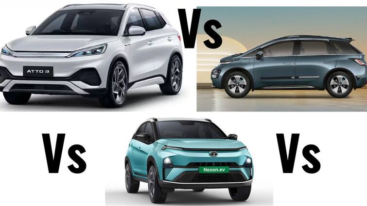MG Windsor Vs BYD Atto 3 Vs Nexon EV Spec features price Comparison MG Windsor Vs BYD Atto 3 Vs Nexon EV: ஒண்டிக்கு ஒண்டி - எம்ஜி வின்ட்சர் Vs பிஒய்டி ஆட்டோ 3 Vs நெக்ஸான் - எந்த மின்சார கார் பெஸ்ட்?