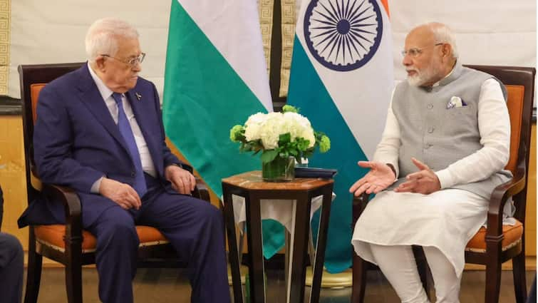 PM Modi Meets Palestine President, Expresses 'Deep Concern' At Situation in Gaza