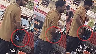 Thane Crime : शी, हा काय प्रकार? प्लास्टिकच्या पिशव्यांमध्ये लघवी करून फळं विकायचा; VIDEO Viral झाल्यानंतर ठोकल्या बेड्या