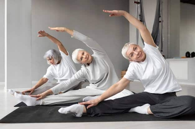 After sixty, older people should focus on specific types of Pilates exercises. In this, doing Leg Raise Pilates, Single Leg Stretches, Mermaid Circles, and Side Circles can be very beneficial. In Leg Raise Pilates, the exercises are done on the knees. This creates balance and strengthens the lower body. Single Leg Stretch strengthens the muscles.