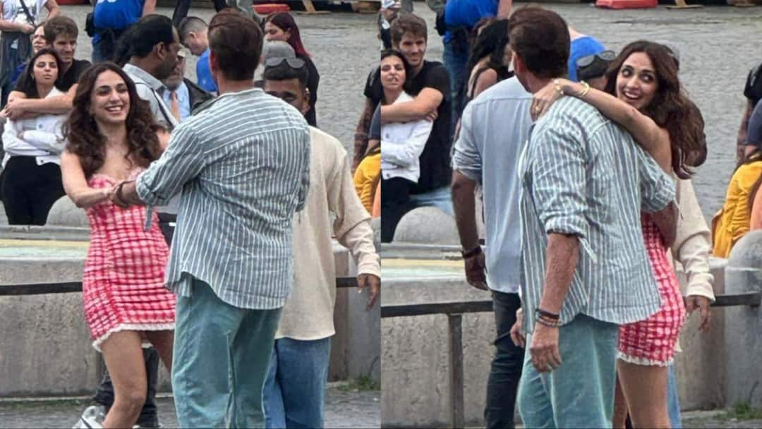 Hrithik Roshan Kiara Advani starts shooting for War 2 in Italy pictures leaked from set ऋतिक-कियारा ने इटली में शुरू की ‘वॉर 2’ की शूटिंग, सेट से लीक हुईं इस ऑनस्क्रीन जोड़ी की खूबसूरत तस्वीरें