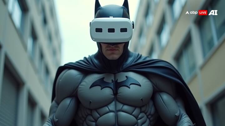 Batman is no stranger to gadgets. Small wonder, then, that he'd use VR glasses to keep an watchful eye over Gotham to monitor crime.