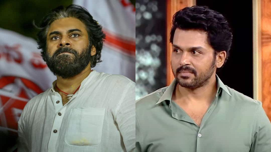 Actor Pawan Kalyan Appreciates actor Karthi's immediate apology for controversial remark on Tirupati laddu Pawan Kalyan : தப்பே செய்யாமல் மன்னிப்பு கேட்ட கார்த்தி.. அட்வைஸ் கொடுத்த பவன் கல்யாண்..